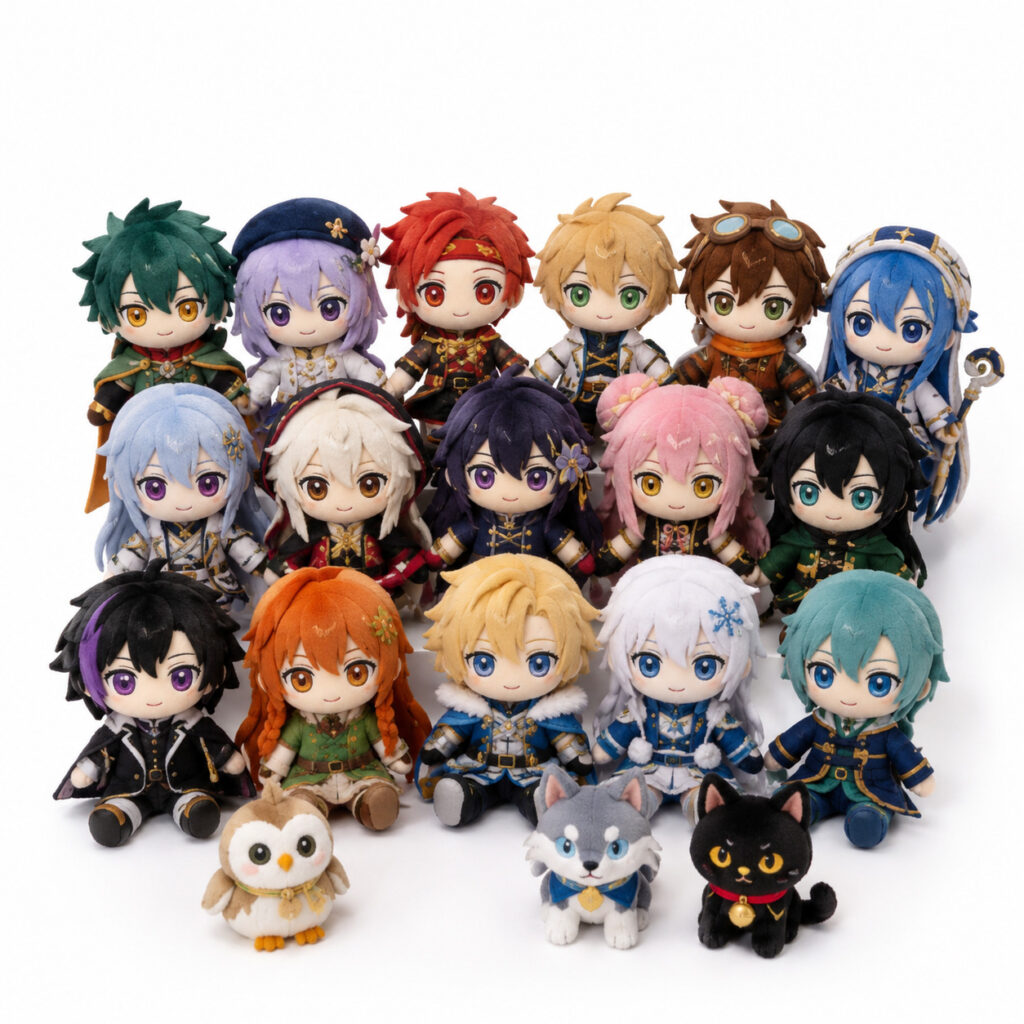 8 Inch Anime Plush Toy | Custom Cute Cartoon Stuffed Animal
