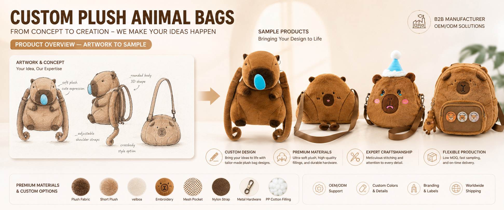 Our Cute Plush Storage Bag is designed for gift shops, toy stores, children’s fashion retailers, supermarkets, online sellers, birthday gift suppliers, and private label accessory brands. Our Cute Plush Storage Bag is designed for gift shops, toy stores, children’s fashion retailers, supermarkets, online sellers, birthday gift suppliers, and private label accessory brands.