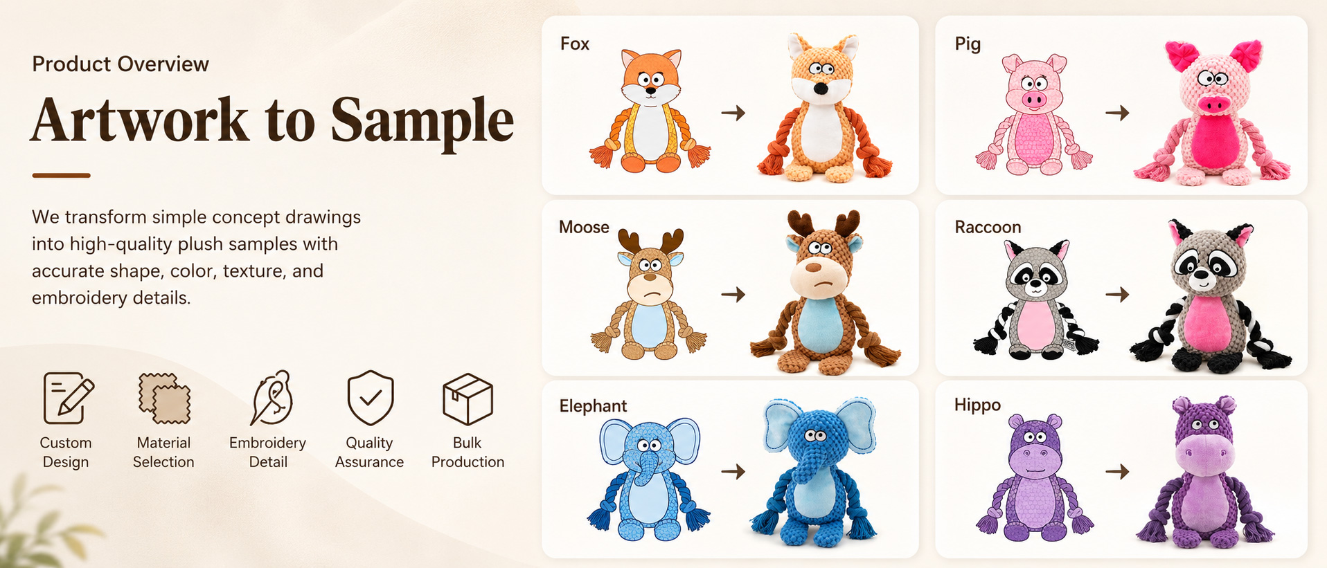 Our OEM Pet Dog Plush Toy is designed for pet product brands, pet stores, supermarkets, online sellers, gift shops, subscription box buyers, and private label pet toy suppliers. Our OEM Pet Dog Plush Toy is designed for pet product brands, pet stores, supermarkets, online sellers, gift shops, subscription box buyers, and private label pet toy suppliers.