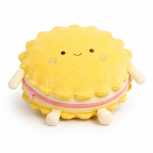 Cute Biscuit Plush Pillow | Anime Character Stuffed Cushion
