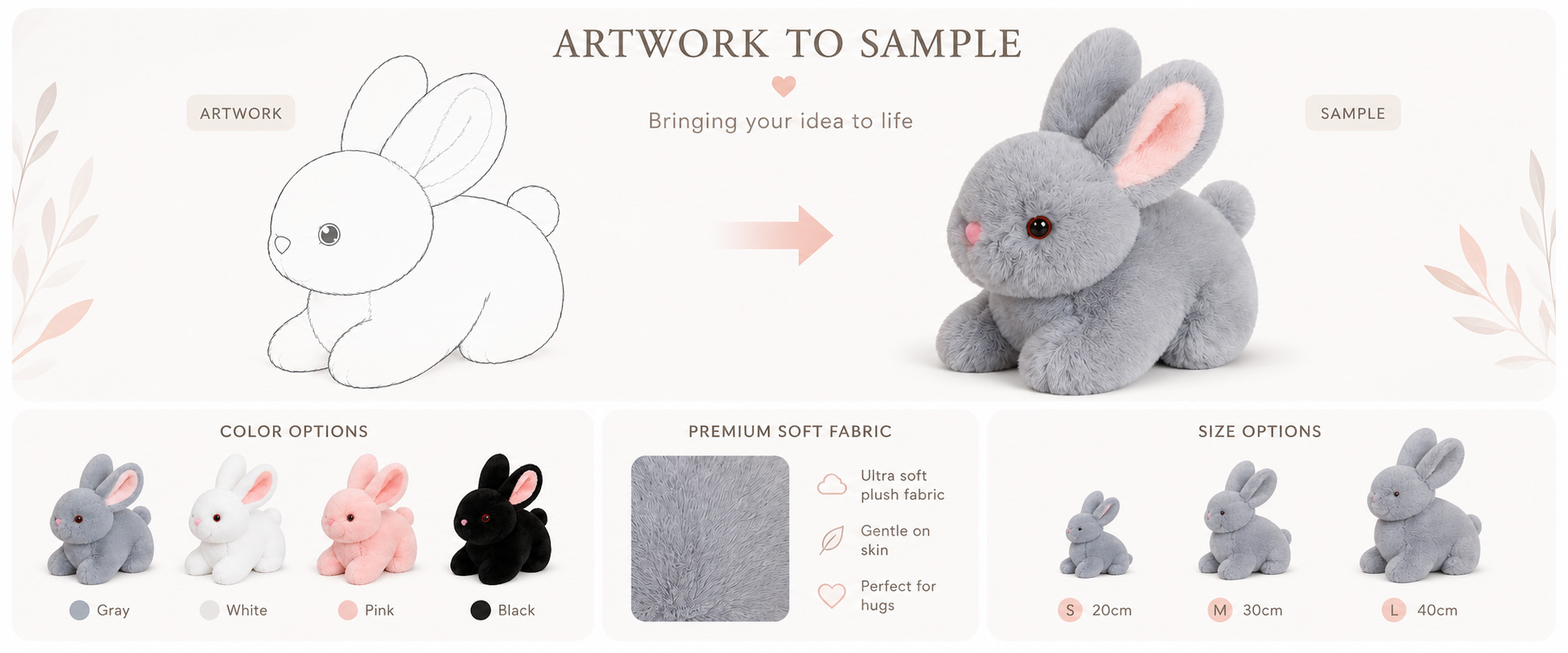 Our Realistic Rabbit Plush Toy is designed for retailers, toy brands, gift shops, online sellers, wholesalers, distributors, and private label buyers who need a soft, cute, and gift-ready bunny plush product for children’s markets.