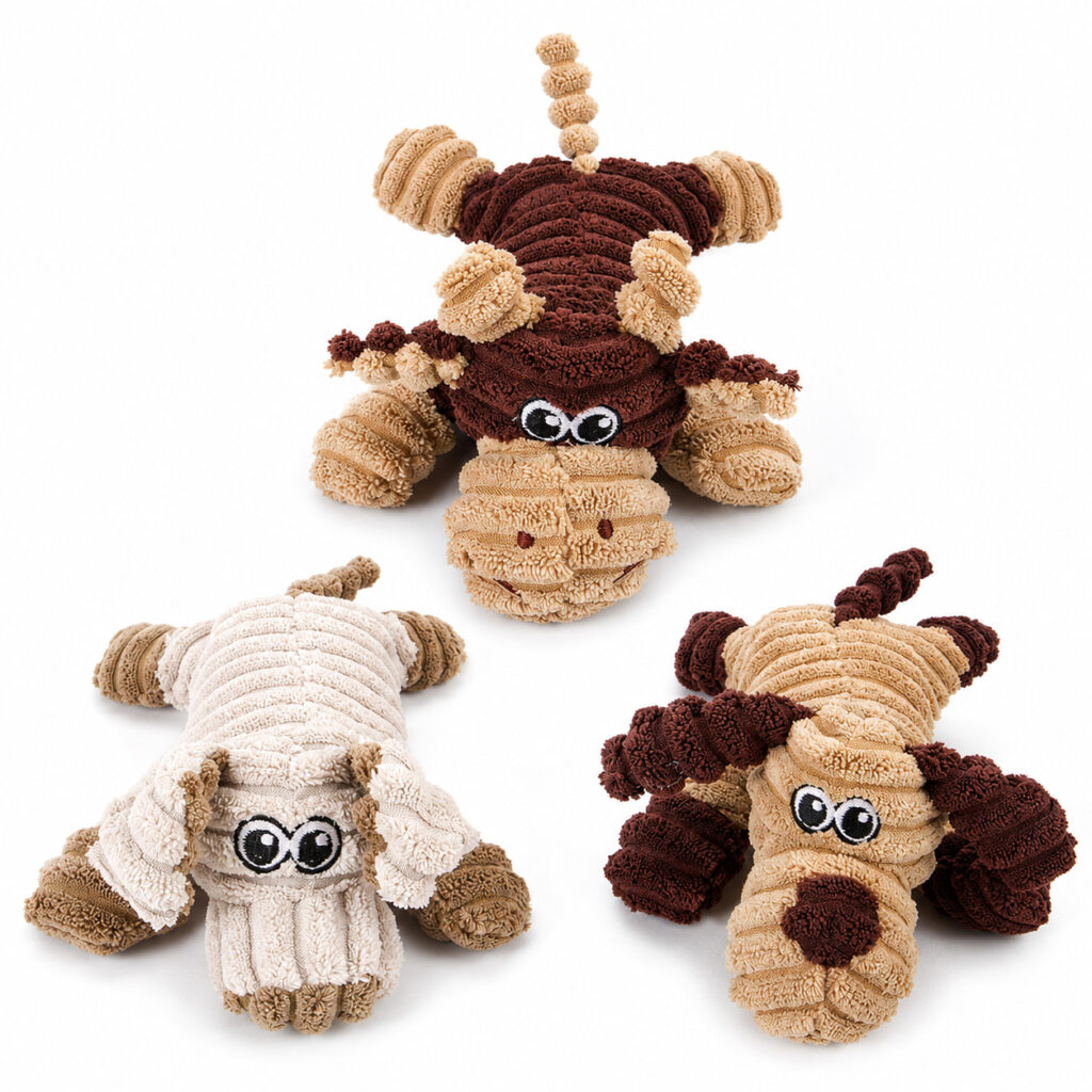 Eco-Friendly Plush Dog Toy Interactive Sound Pet Doll