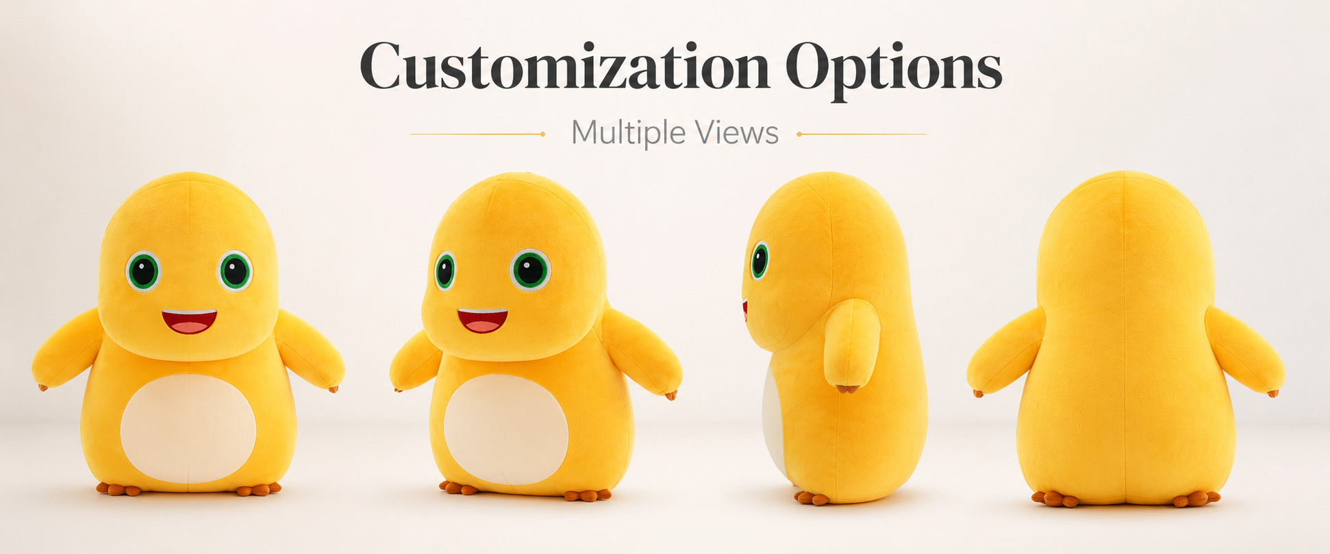 Character Design	Game Character, Cartoon Doll, Cute Animal, Mini Mascot, Kids Character, Holiday Character, or Buyer-Owned Design
Size Options	Mini Plush, Small Plush, Medium Plush, Keychain Plush, Arcade Prize Size, or Custom Dimensions
Fabric Choice	Short Plush, Super Soft Plush, Crystal Plush, PV Fleece, Minky Fabric, Smooth Plush, or Fluffy Plush