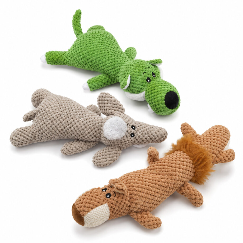 Pet Dog Teething Plush Toy Interactive Animal Chew Toy