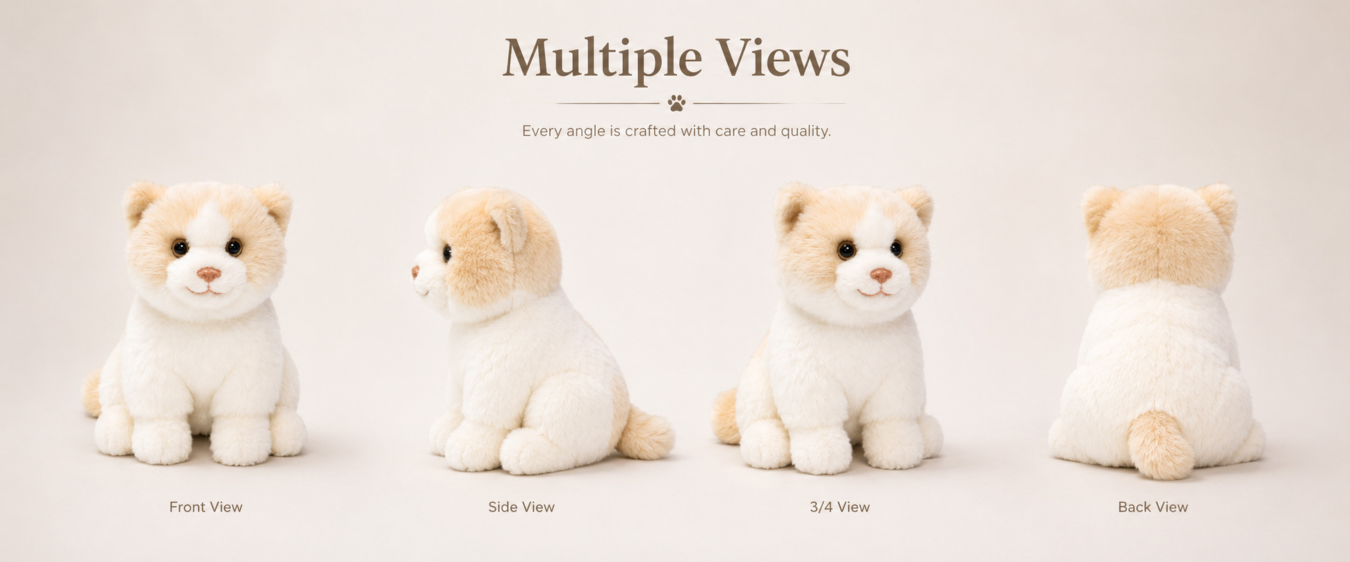 Cat Design	Sitting Cat, Lying Cat, Cute Cat, Cartoon Cat, Kawaii Cat, Realistic Cat, Anime Cat, or Custom Character
Size	Mini Plush, Medium Plush, Large Plush, Giant Plush, Keychain Size, or Custom Dimensions
Fabric Choice	Super Soft Plush, Short Plush, Long Plush, PV Fleece, Minky Fabric, Smooth Plush, or Fluffy Plush