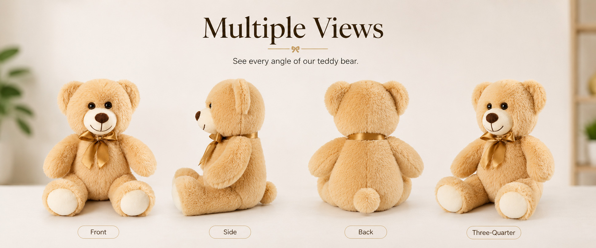 Bear Design Classic Teddy Bear, Sitting Bear, Standing Bear, Baby Bear, Luxury Bear, Gift Bear, or Custom Mascot Bear Size Mini Plush, Medium Plush, Large Plush, Giant Plush, Display Plush, or Custom Dimensions Fabric Choice Ultra Soft Plush, Super Soft Plush, Short Plush, Long Plush, PV Fleece, Minky Fabric, or Fluffy Plush Bear Design Classic Teddy Bear, Sitting Bear, Standing Bear, Baby Bear, Luxury Bear, Gift Bear, or Custom Mascot Bear
Size Mini Plush, Medium Plush, Large Plush, Giant Plush, Display Plush, or Custom Dimensions
Fabric Choice Ultra Soft Plush, Super Soft Plush, Short Plush, Long Plush, PV Fleece, Minky Fabric, or Fluffy Plush