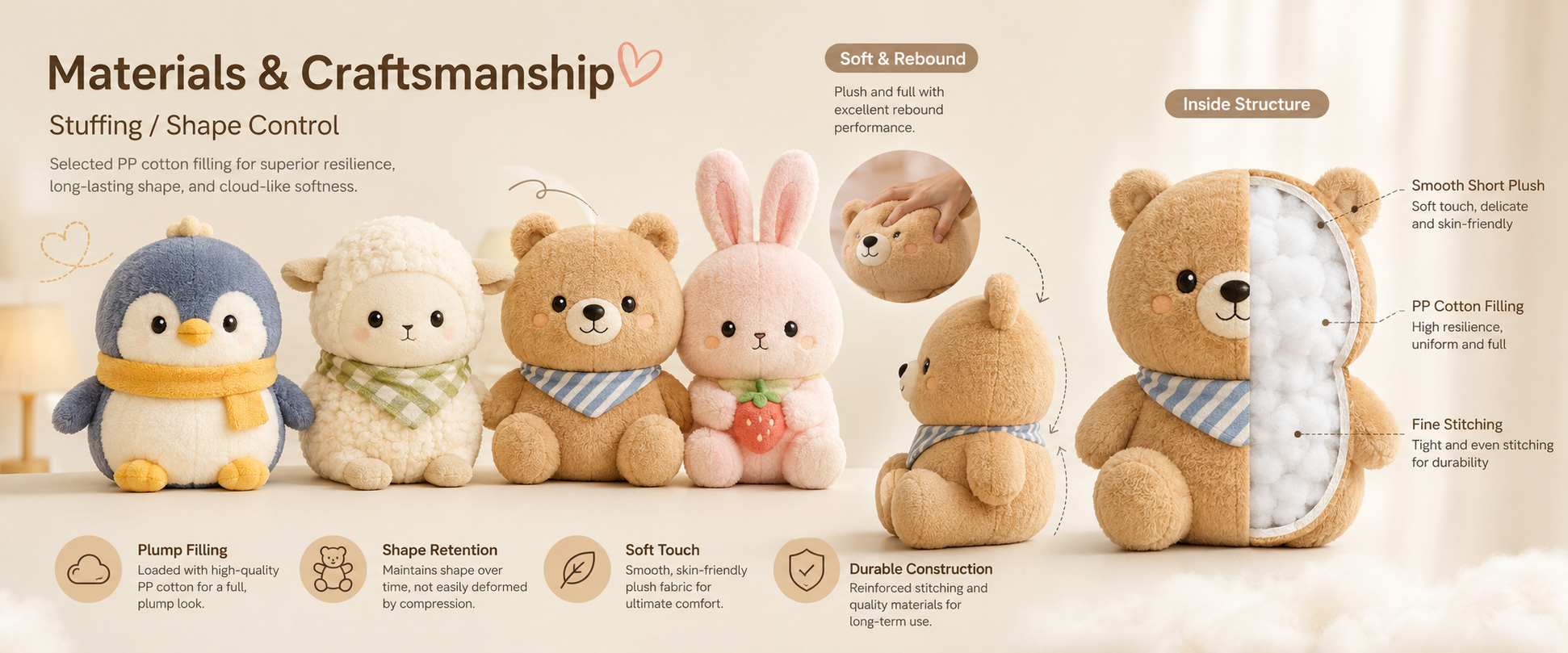 Materials and Craftsmanship For a Mini Anime Plush Toy, small-size accuracy, soft fabric, clean stitching, cute expression, and balanced filling are important. Materials and Craftsmanship
For a Mini Anime Plush Toy, small-size accuracy, soft fabric, clean stitching, cute expression, and balanced filling are important.