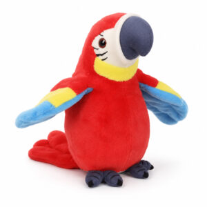Talking Macaw Parrot Plush Toy | Repeat What You Say Electronic Bird