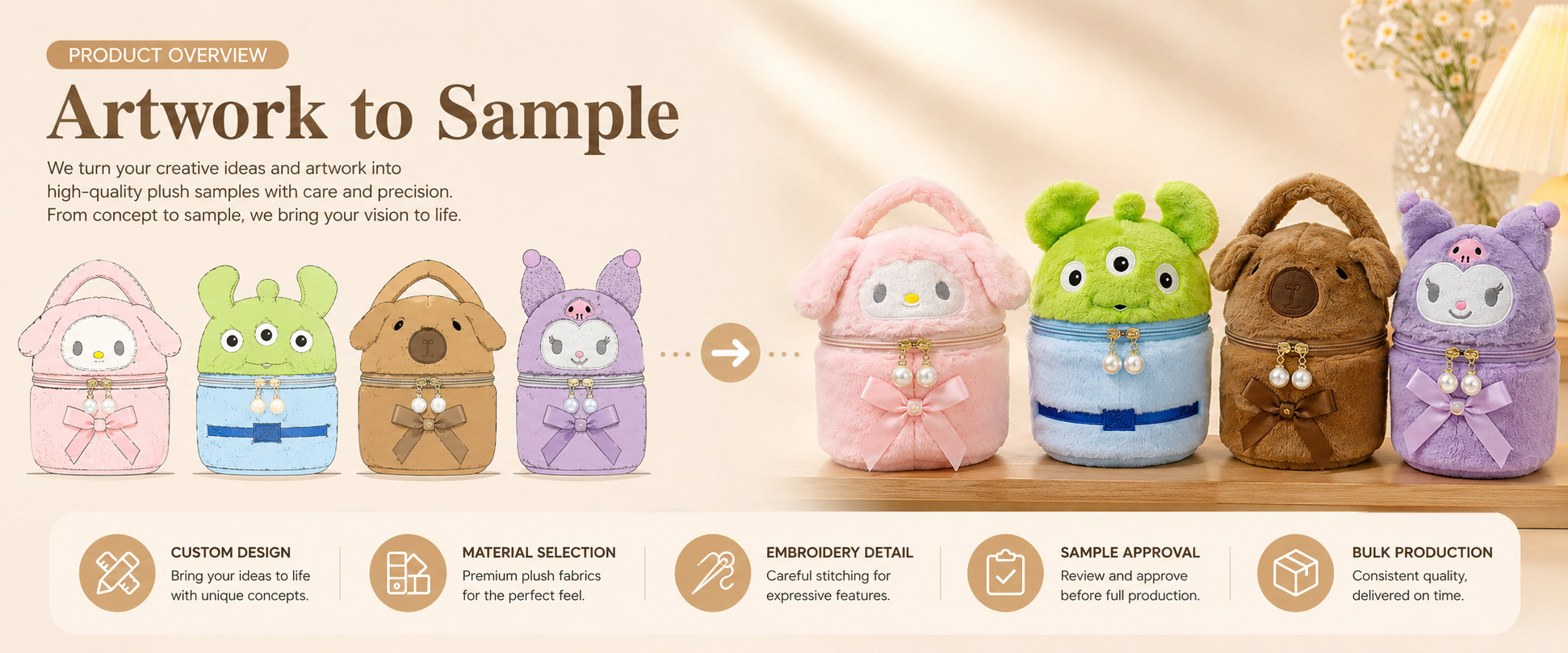 Our Wholesale Plush Backpack Bag is designed for gift shops, claw machine operators, amusement parks, toy retailers, boutique stores, online sellers, promotional buyers, and private label accessory brands. Our Wholesale Plush Backpack Bag is designed for gift shops, claw machine operators, amusement parks, toy retailers, boutique stores, online sellers, promotional buyers, and private label accessory brands.