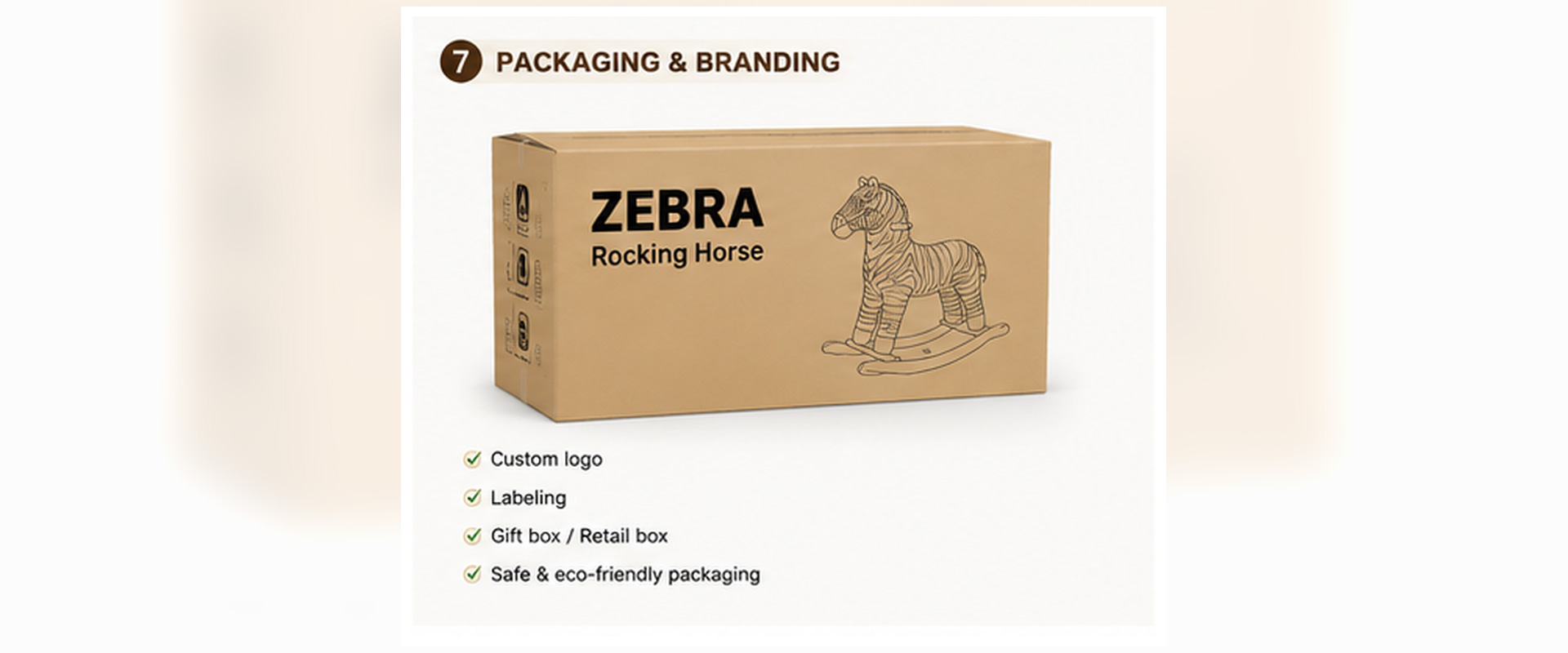 Protective Poly Bag Protects plush surface during storage, handling, and carton packing Color Box Suitable for retail display, children’s gift shelves, supermarkets, and online product shipping Protective Poly Bag Protects plush surface during storage, handling, and carton packing
Color Box Suitable for retail display, children’s gift shelves, supermarkets, and online product shipping
