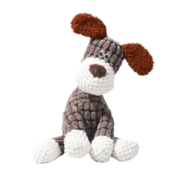 Custom pet plush toys manufactured for pet brands and wholesale suppliers.