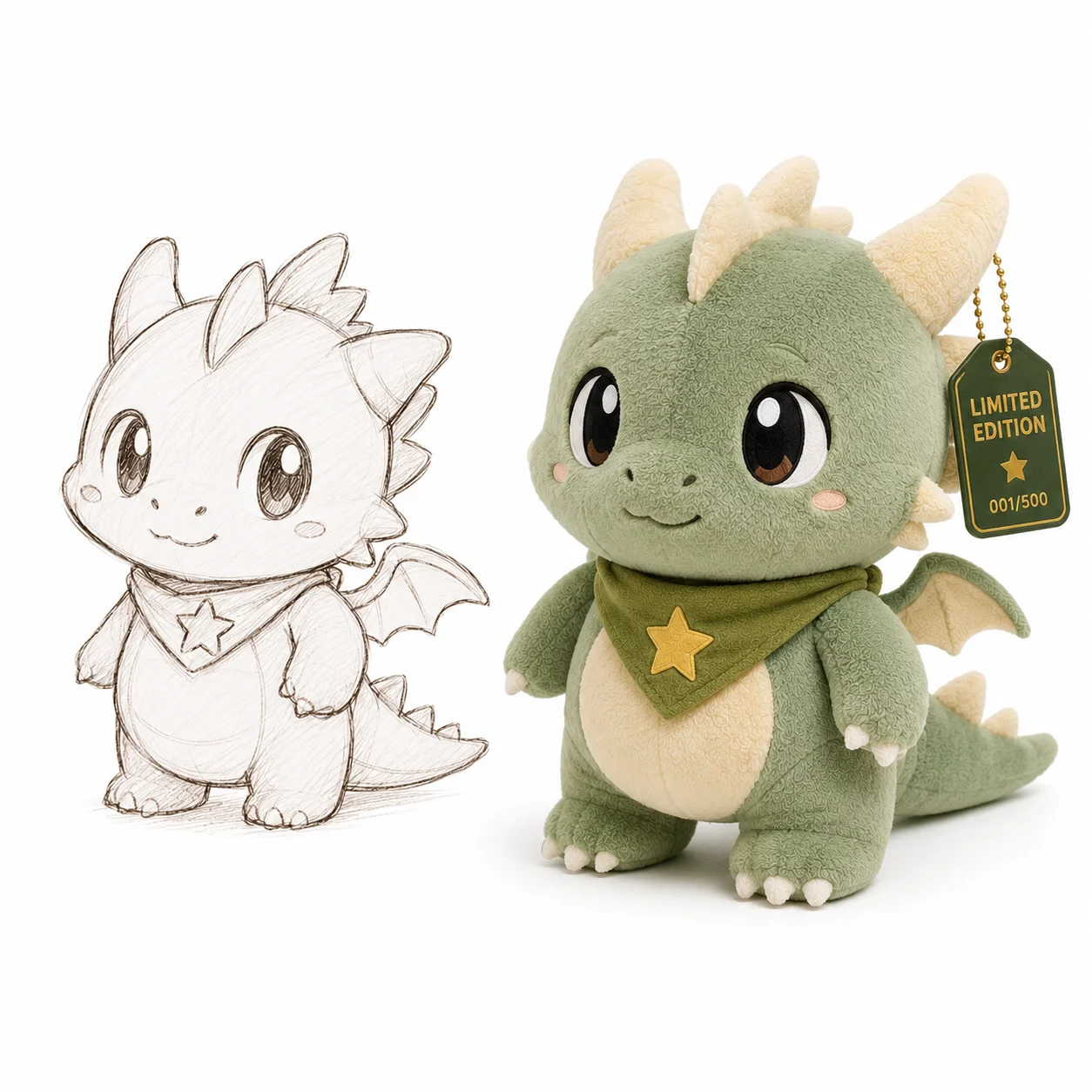 Limited edition plush merchandise for creators