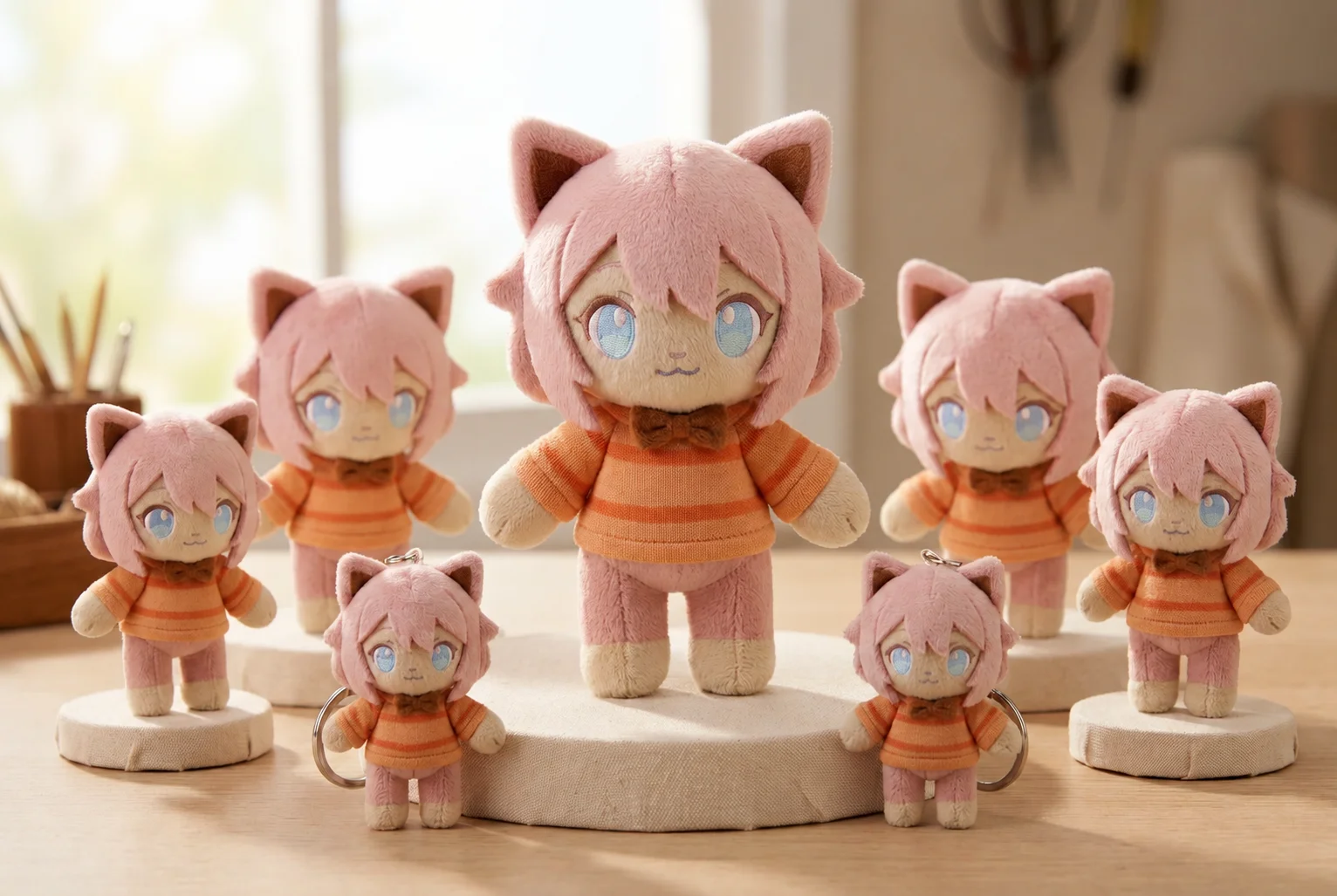 Approved plush prototype sample ready for mass production