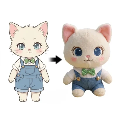 Custom plush toys and artwork representing the mission of a trusted OEM and ODM custom plush toy manufacturer
